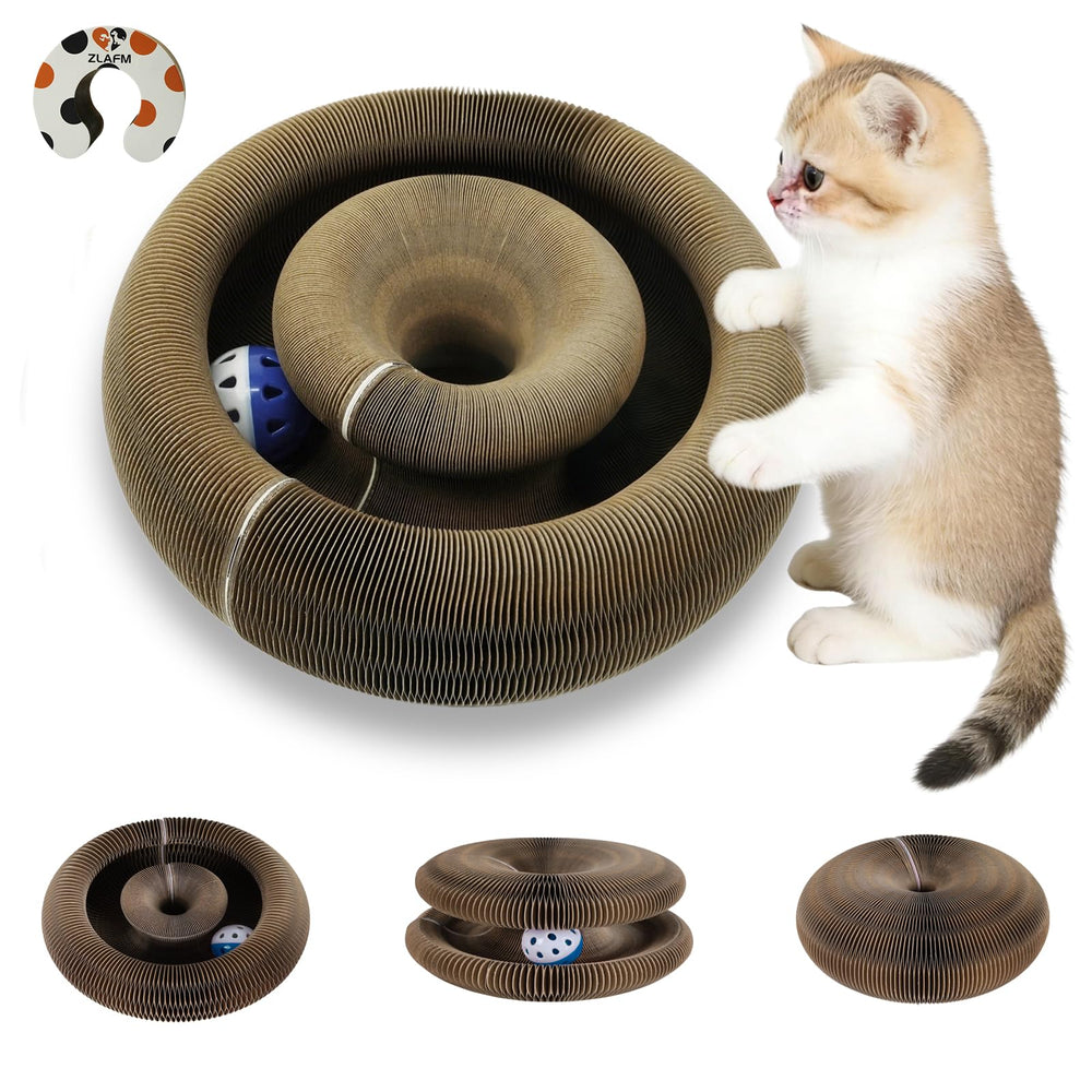 ZL AFM Magic Organ: grattage-accordeon avec boule-cloche pour chat actif