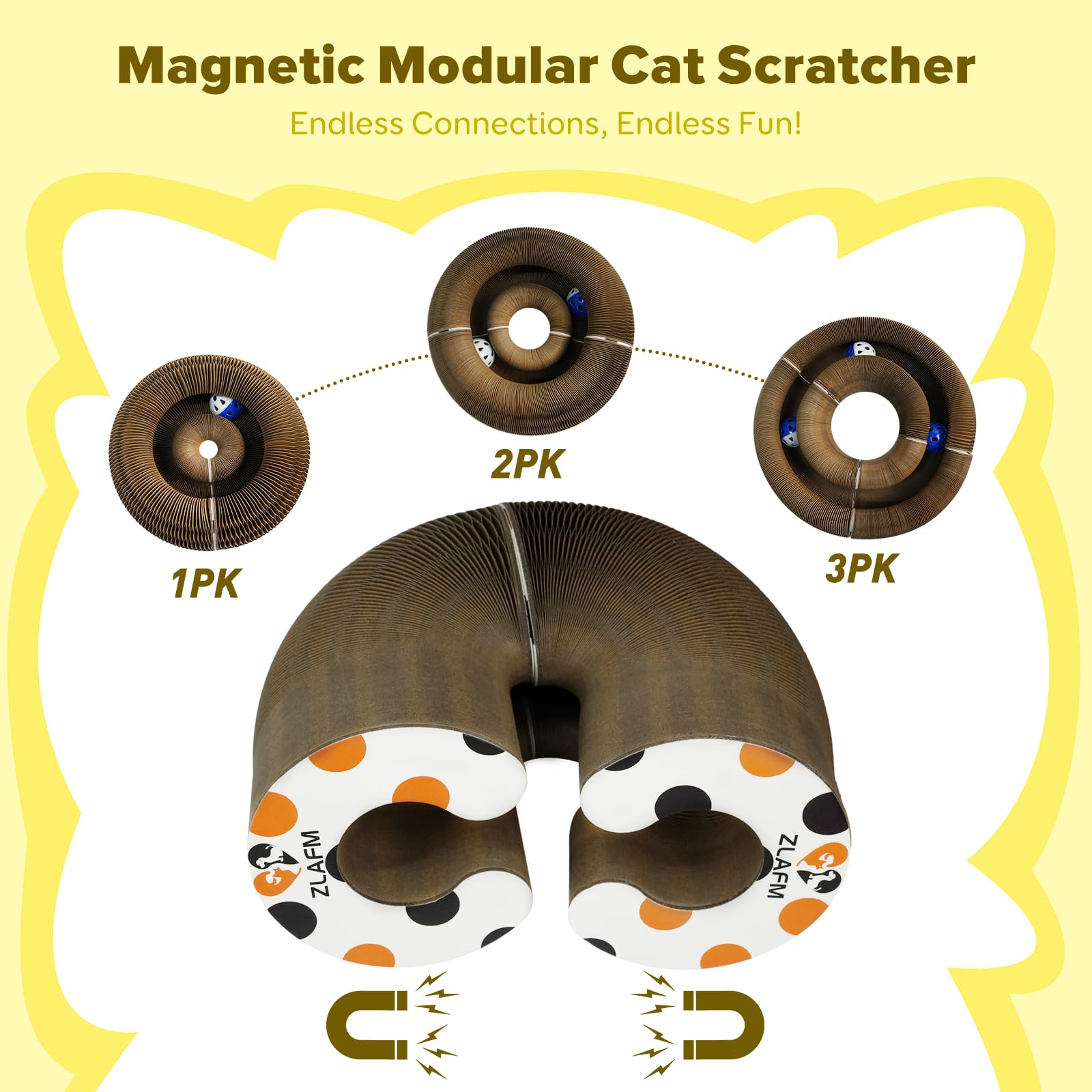ZL AFM Magic Organ: panneau de grattage pliable et tunnel pratique