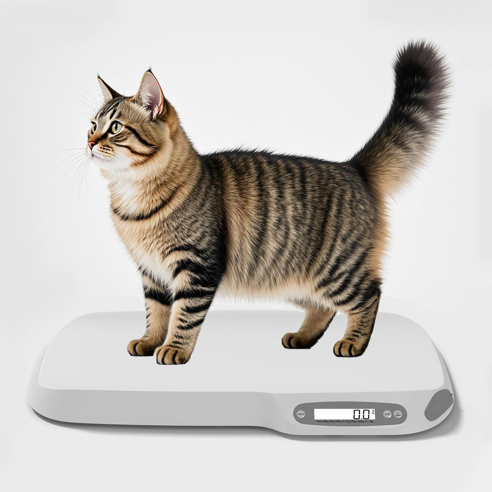 ZLZDIGIH-XB mesure le tour de tête d’un chat pour le suivi du développement.