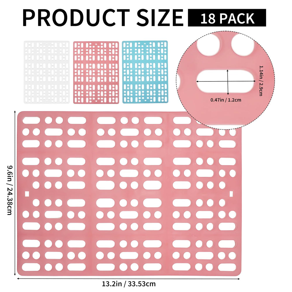 Tapis cage lapin rose Zmpkhba: design perforé pour un nettoyage plus simple.