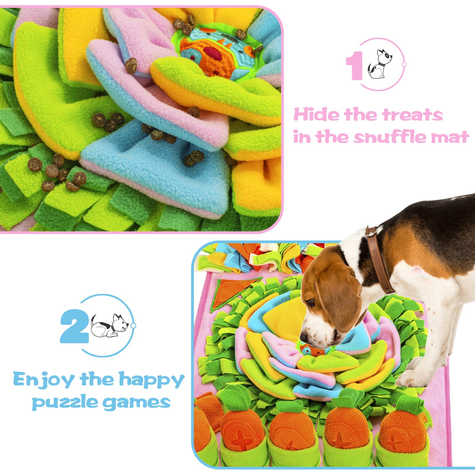 ZMUBB Snuffle Mat détail herbes imitatifs pour forage naturel