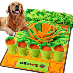 ZMUBB Tapis de reniflement pour chiens, 31x19, stimule l’odorat lors des repas lents.