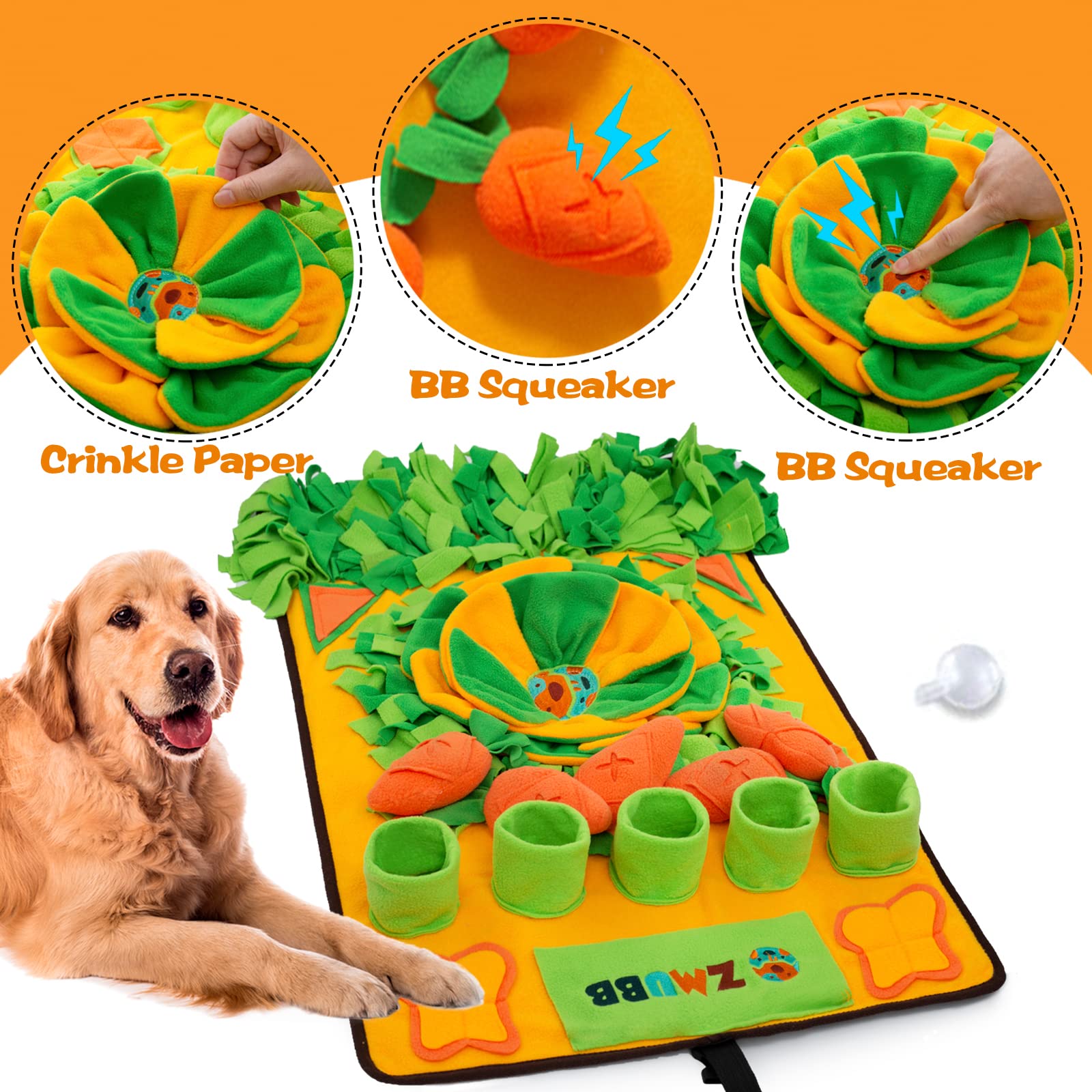 ZMUBB Tapis-reniflement portable: pliable et léger pour voyager.