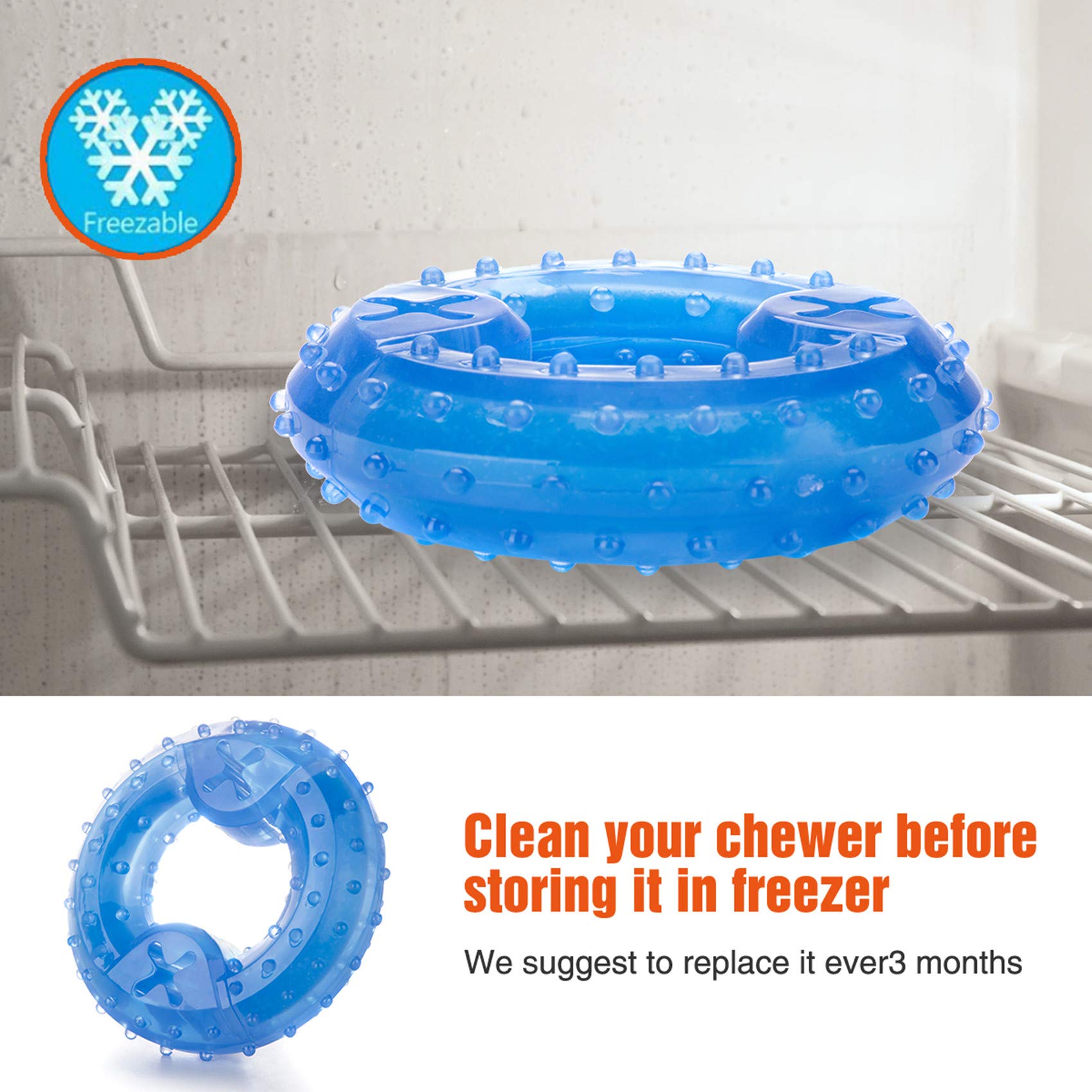 ZNOKA Arctic Freeze jouet sans toxique, sûr pour mâcher et jouer longtemps.