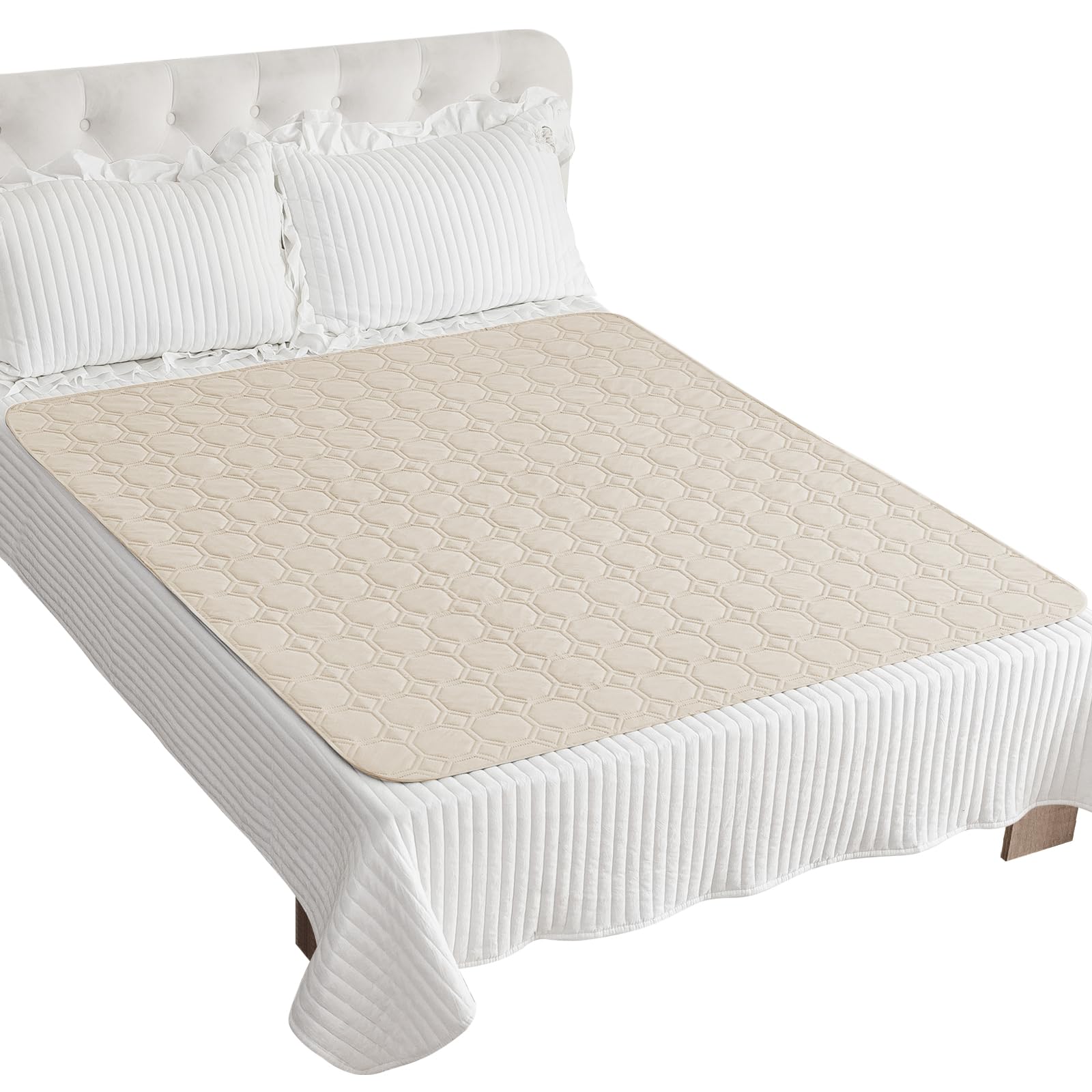 ZNSAYOTX Couverture imperméable pour chien beige, protège le canapé contre les liquides.