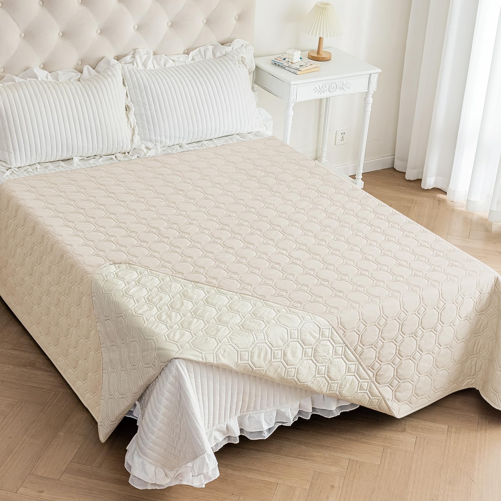 Couverture ZNSAYOTX imperméable avec motif octagonal pour plus de confort sur canapé