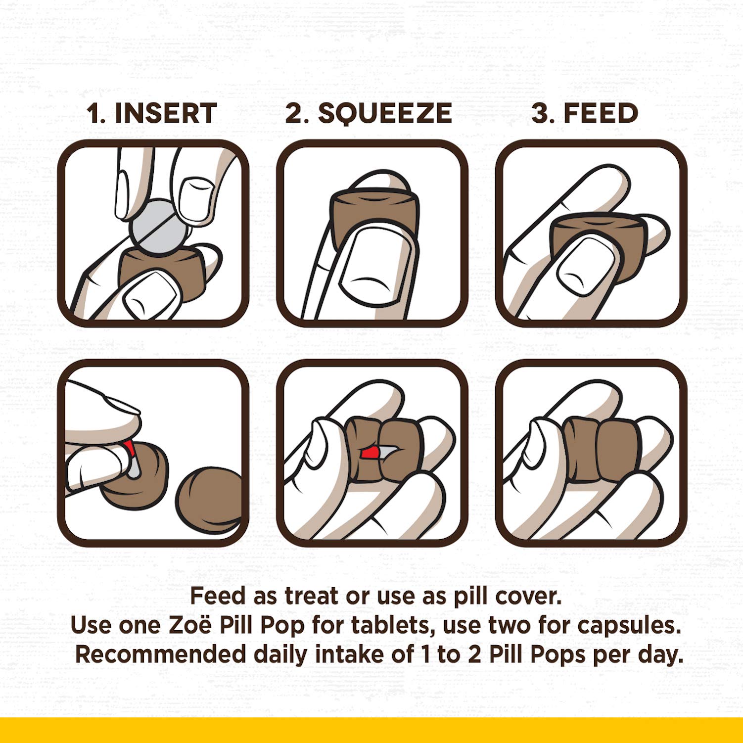 Arômes naturels qui renforcent l'attrait des Zoë Pill Pops.