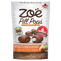 Zoë Pill Pops : paquet ouvert, friandise appétente pour masquer les pilules.