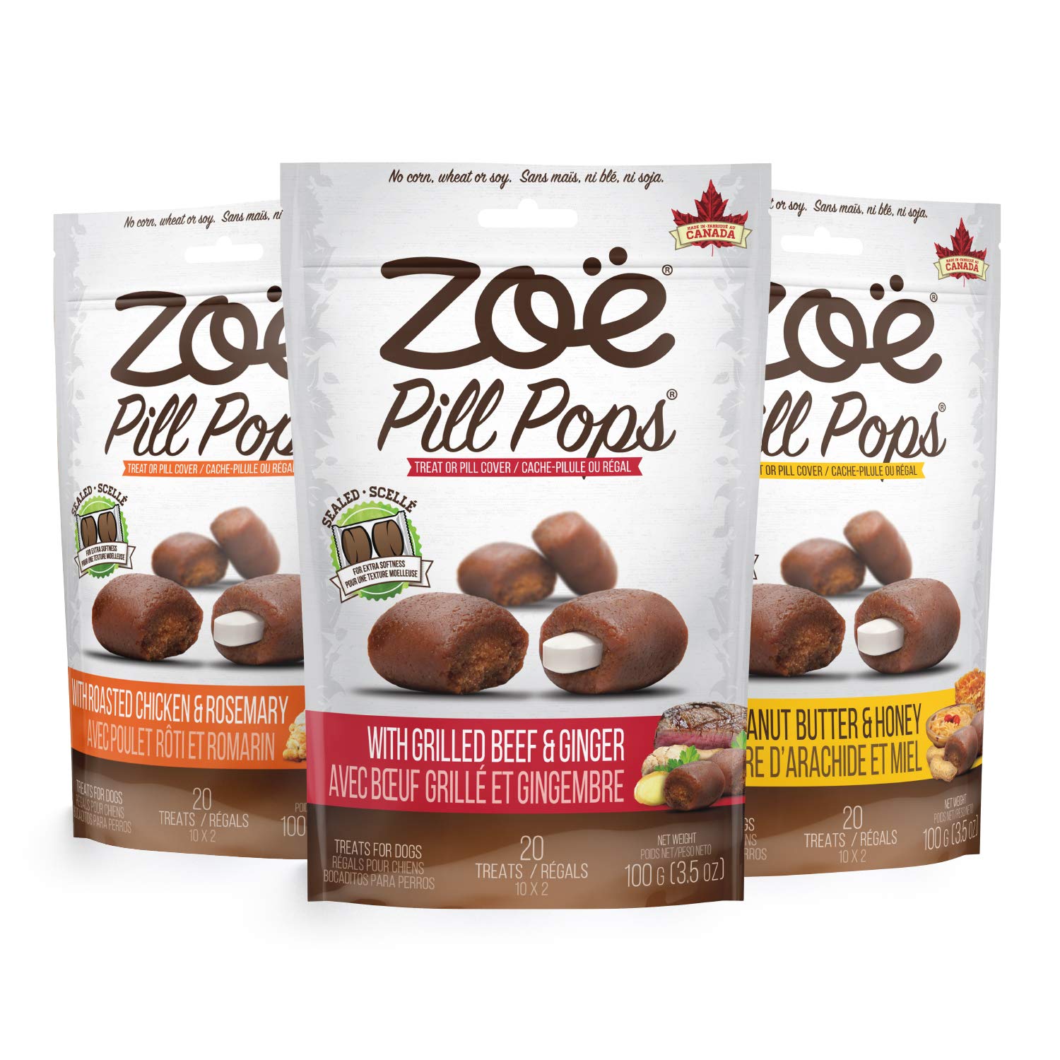 Zoë Pill Pops : sans maïs, blé ni soja, choix naturel.