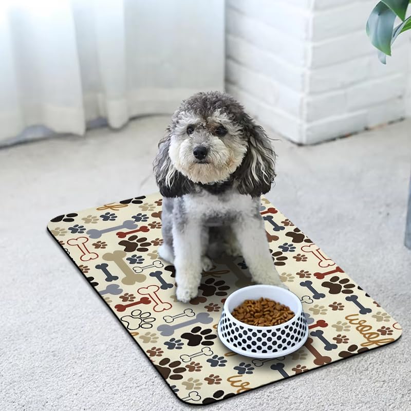 Tapis Zoeeya absorbant les liquides et résistant, utile après les repas.