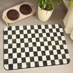 Tapis Zoeeya alimentation chien imperméable plaid, absorbe rapidement les liquides.