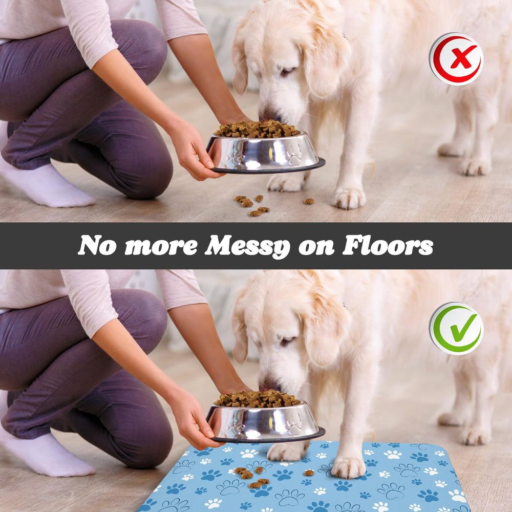 Tapis Zoeeya imprimé bleu amusant, personnalise l’espace de repas.