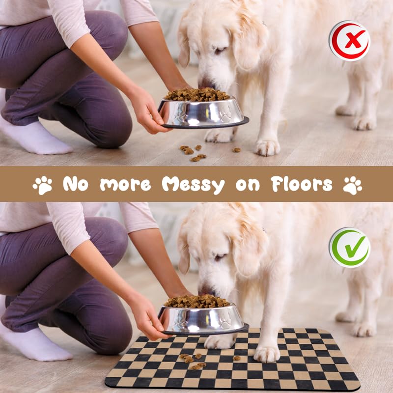 Tapis Zoeeya anti-dérapant, reste en place pendant le repas.