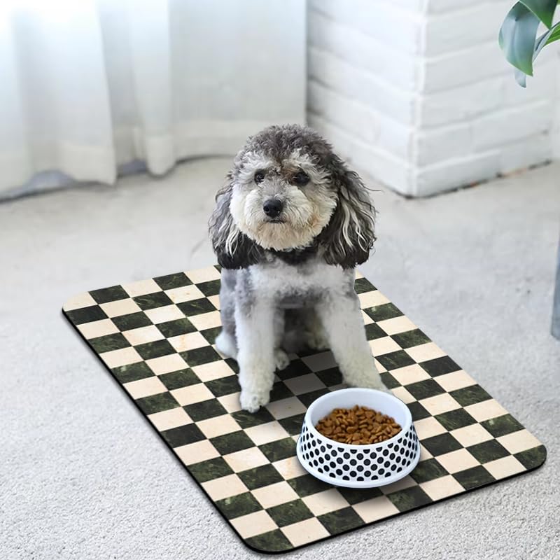 Tapis Zoeeya design plaid, apporte une touche décorative.