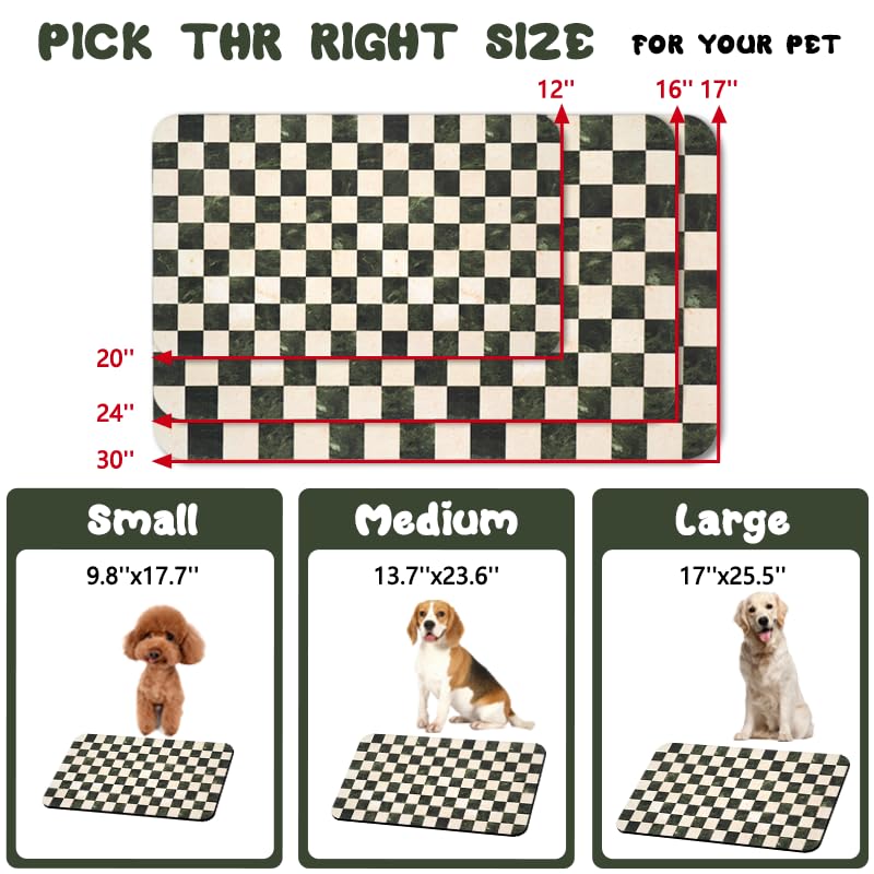 Tapis Zoeeya pour gamelle chien, base antidérapante évite le glissement.