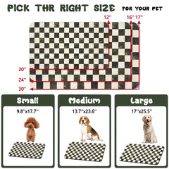 Tapis Zoeeya pour gamelle chien, base antidérapante évite le glissement.