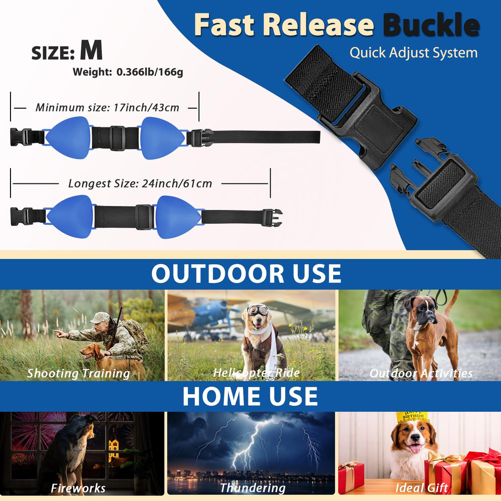 ZOHAN bande élastique ajustable, tailles S/M/L adaptées au chien bleu.