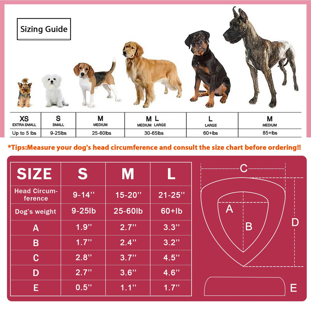 Design ajustable des bouchons d'oreilles ZOHAN pour chien rose.
