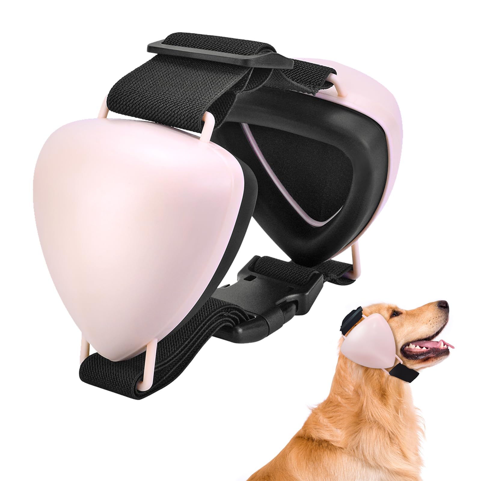 ZOHAN bouchons d'oreilles pour chien, rose, protection contre le bruit.