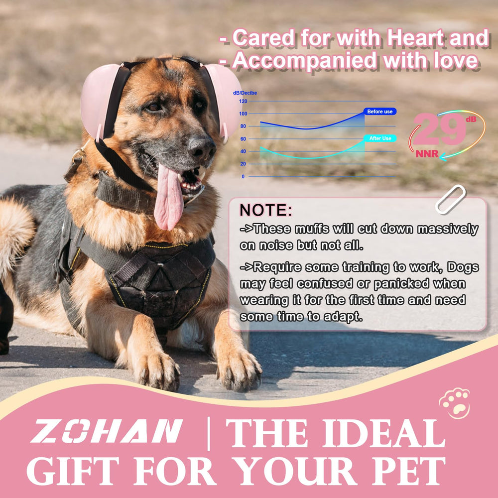 Utilisations variées des bouchons d'oreilles ZOHAN pour chien rose.