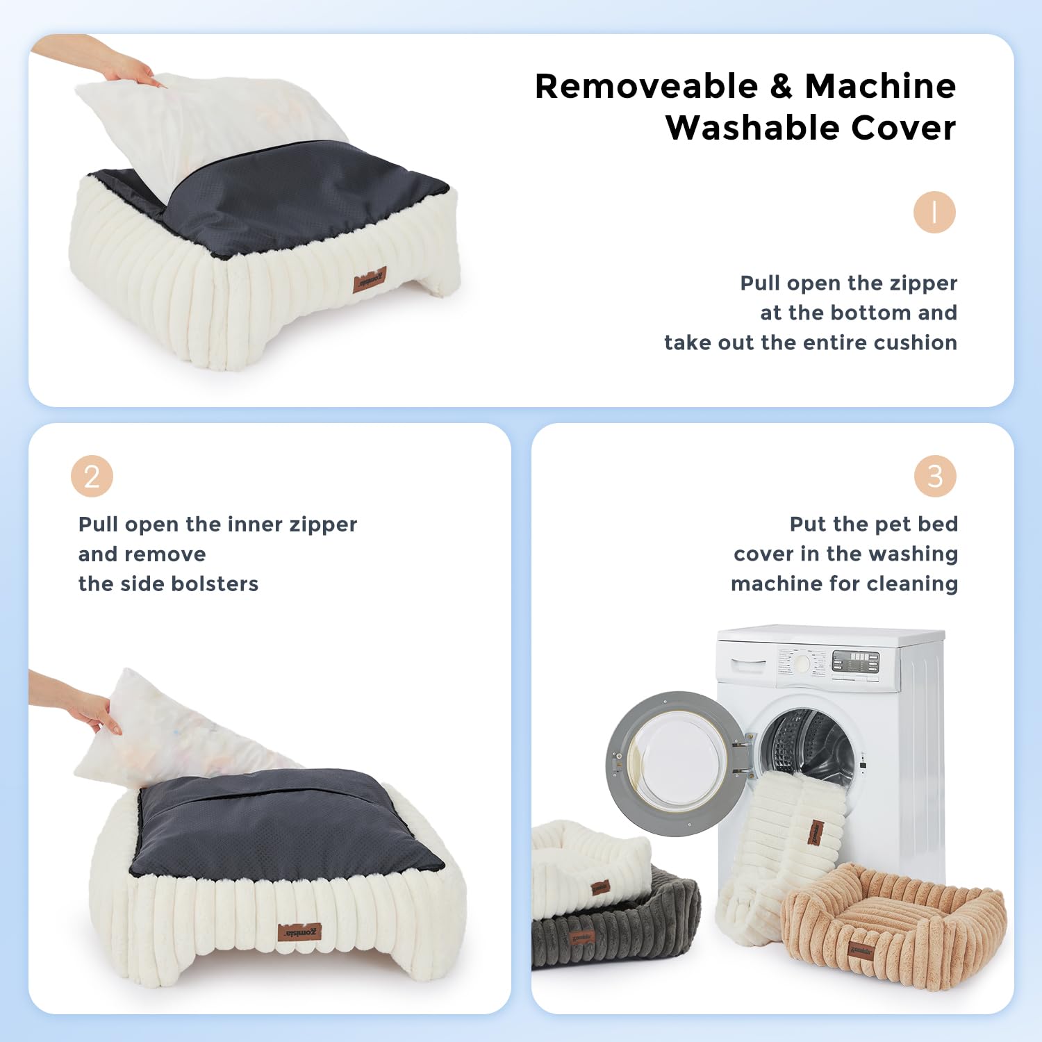 ZOMISIA-confort-douillet-pour-animaux convient aux chats et chiens de taille moyenne.