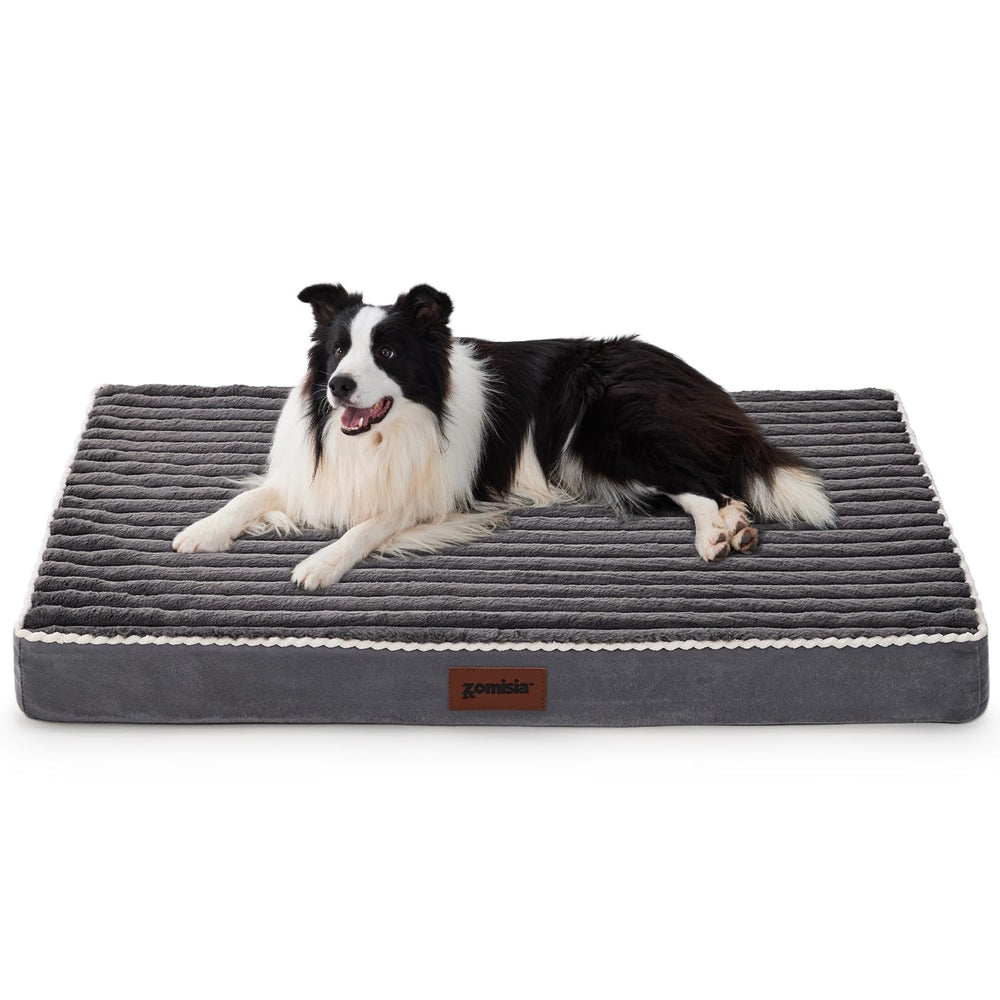 ZOMISIA XL lit caisse chien 42 pouces: ajustement parfait et stabilité renforcée