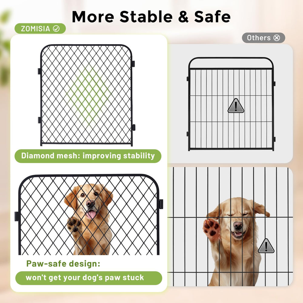 ZOMISIA maillage-diamant-résistant offre un espace sûr et aéré pour l'animal.