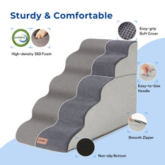 ZOMISIA surface peluche gris, offre plus de friction pour les pattes.