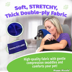 ZONI PETS Happy Hoodie – protection contre le bruit fort comme tonnerre et feux d'artifice.