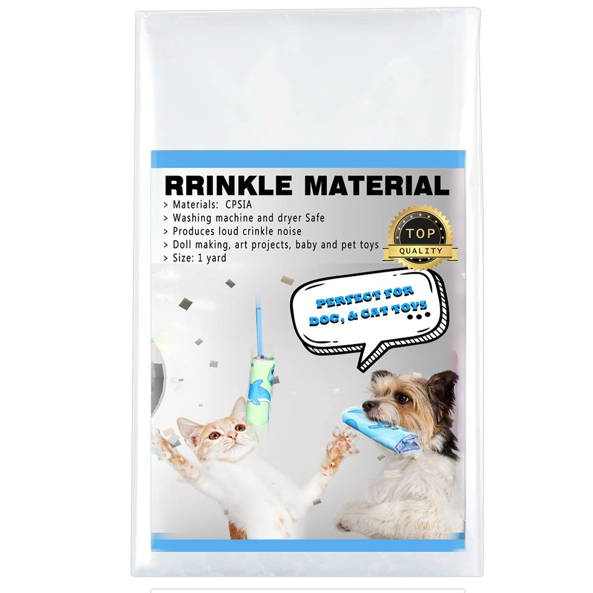Zonon papier bruitant pour jouets bébé, facile à couper et personnalisable.