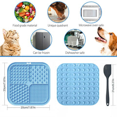 Zonopy Licking Mat montre 4 textures pour varier les friandises et stimuler l'intérêt