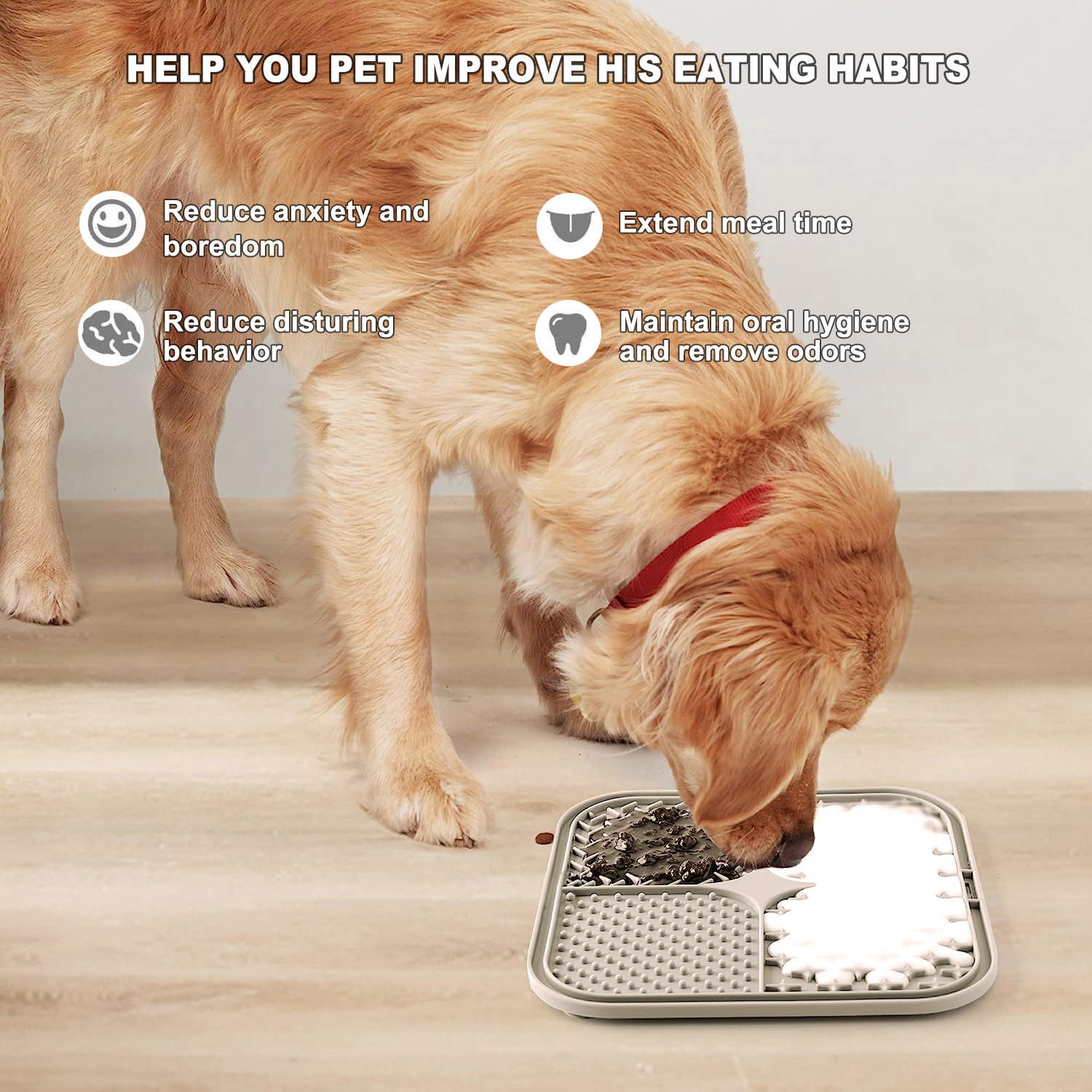 Zonopy tapis de léchage peut aider à apaiser l'anxiété et l'ennui des animaux.