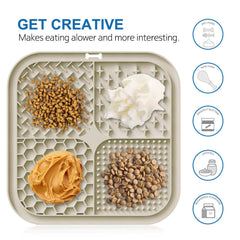 Zonopy tapis de léchage en silicone alimentaire sans BPA, sûr pour chiens et chats.
