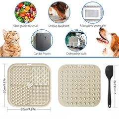 Zonopy tapis de léchage, surfaces texturées en quatre zones pour friandises variées.