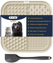 Zonopy tapis de léchage avec ventouses, adhérence murale pour distraction pendant le toilettage.