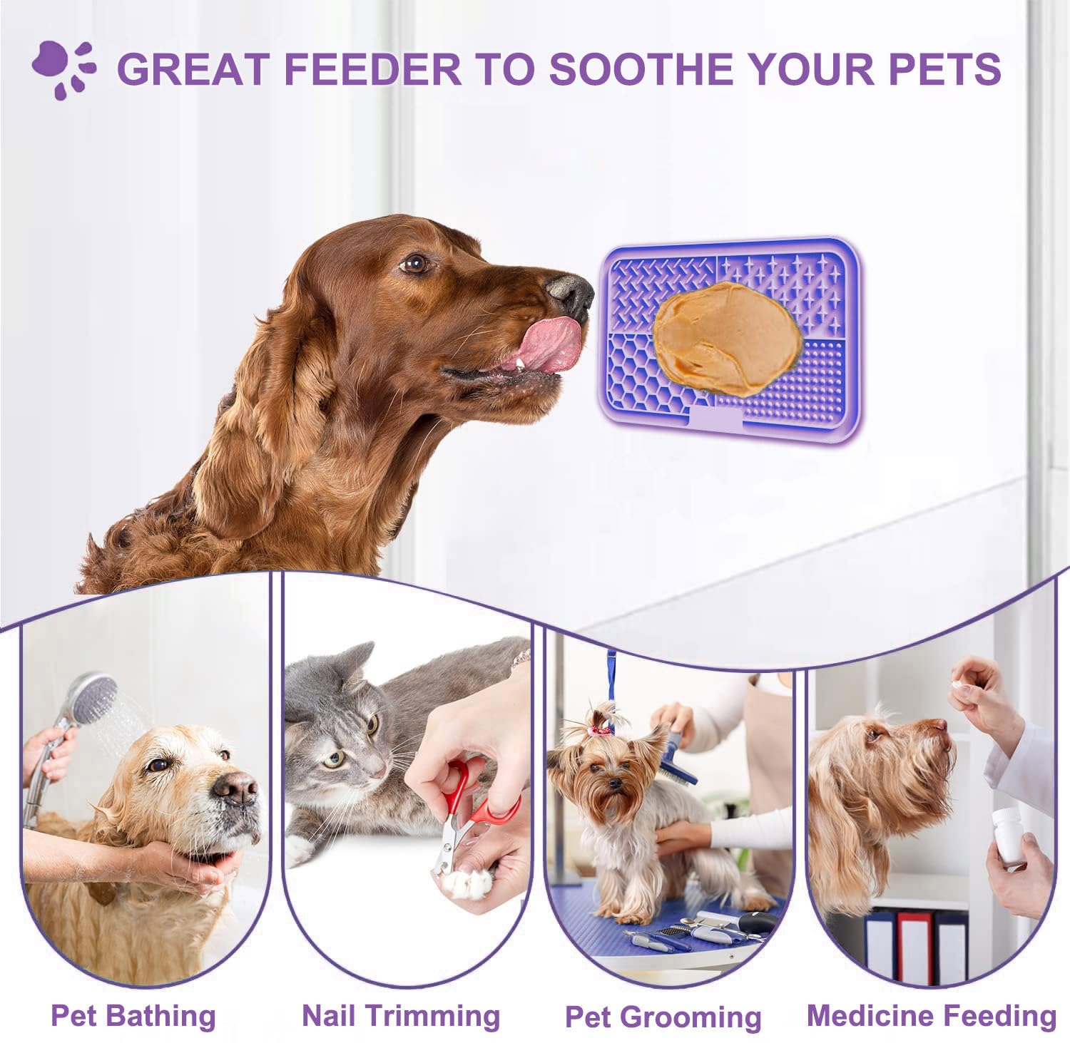 Spatule incluse Zonopy pour faciliter l’application des garnitures sur le tapis.