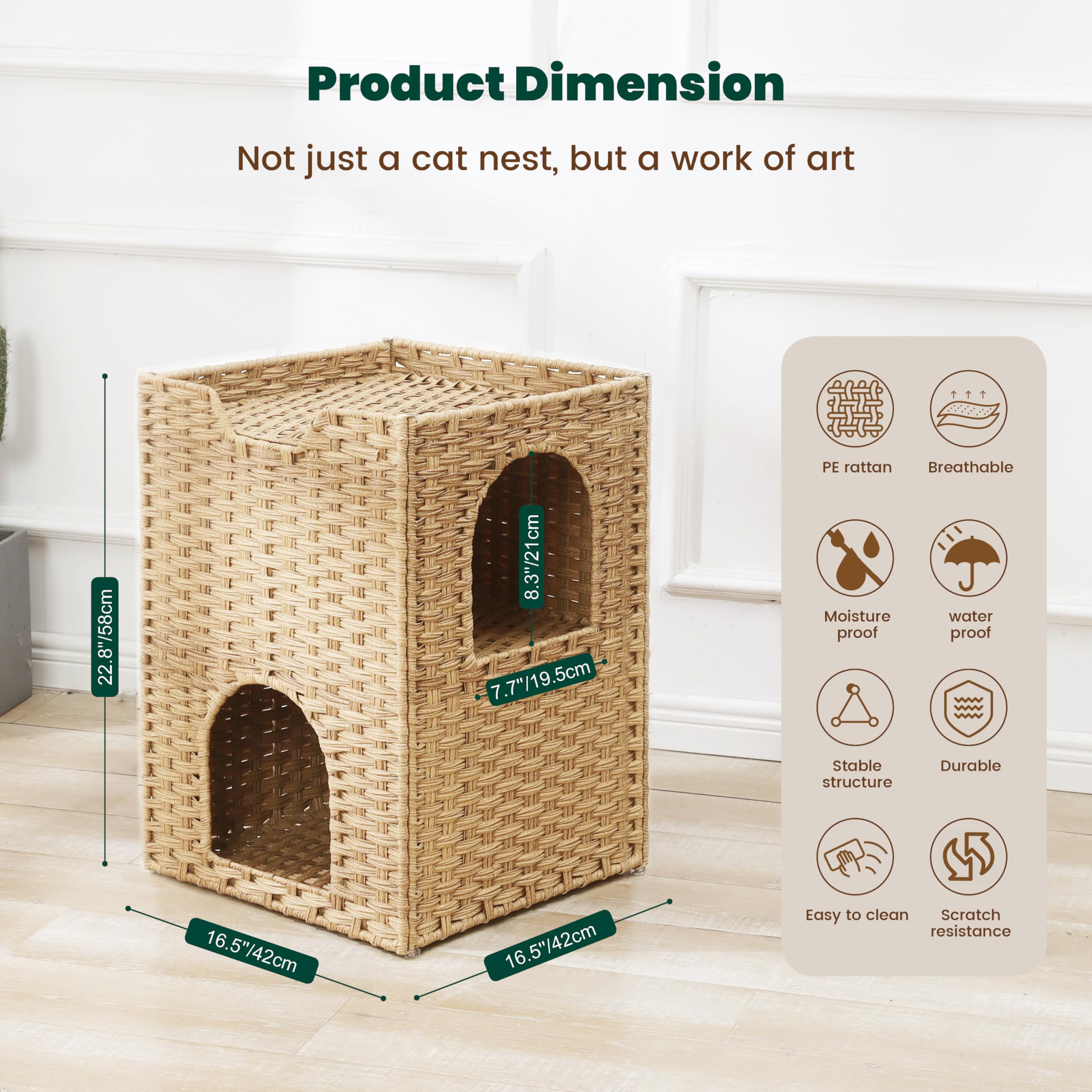 Zonoria Zephyria utilisation intérieur-extérieur abri sûr pour chats