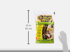 Zoo Med Aspen Snake Bedding, substrat écologique issu de ressources renouvelables.