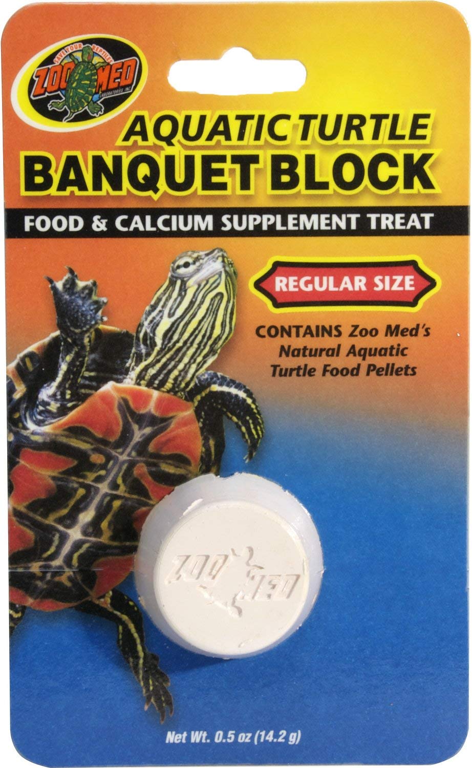Zoo Med Banquet Block pour tortue aquatique, apport calcium et repas pratique