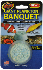 Zoo Med Banquet Plancton Bloc – nourrissage géant facile et durable pour poissons