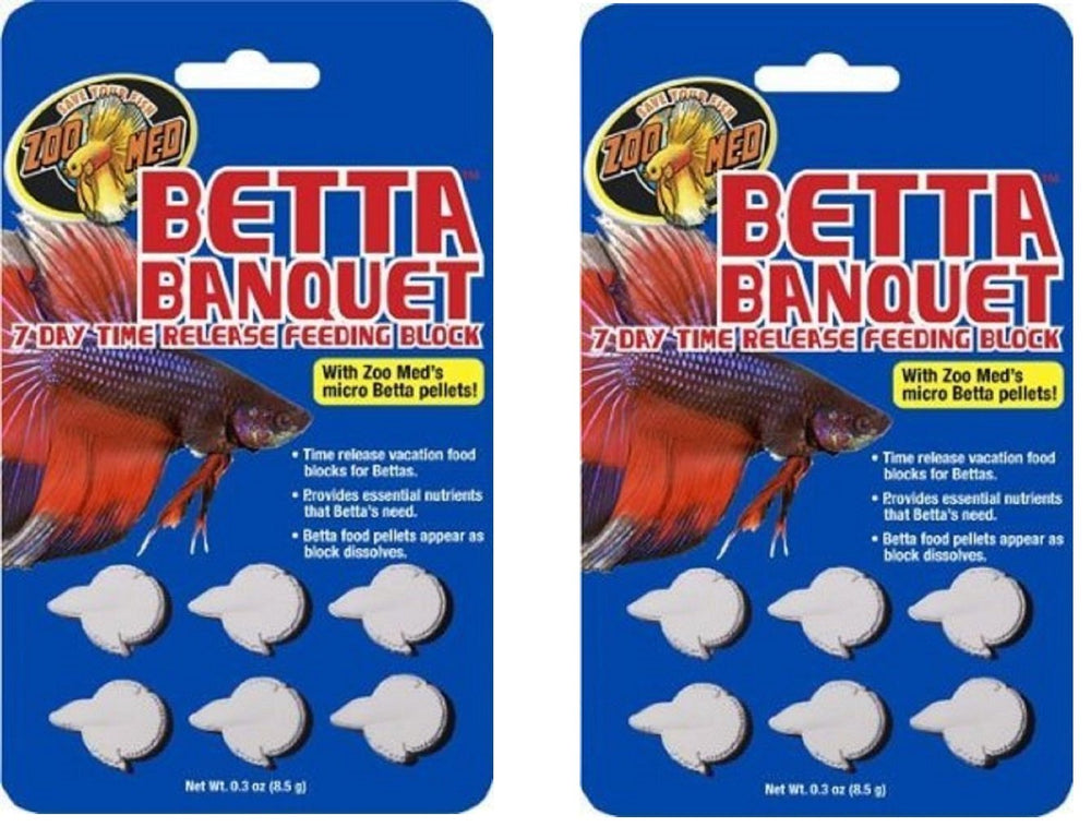 Bloc Banquet Betta Zoo Med, pellets nutritifs libérés progressivement pour betta lors de votre absence