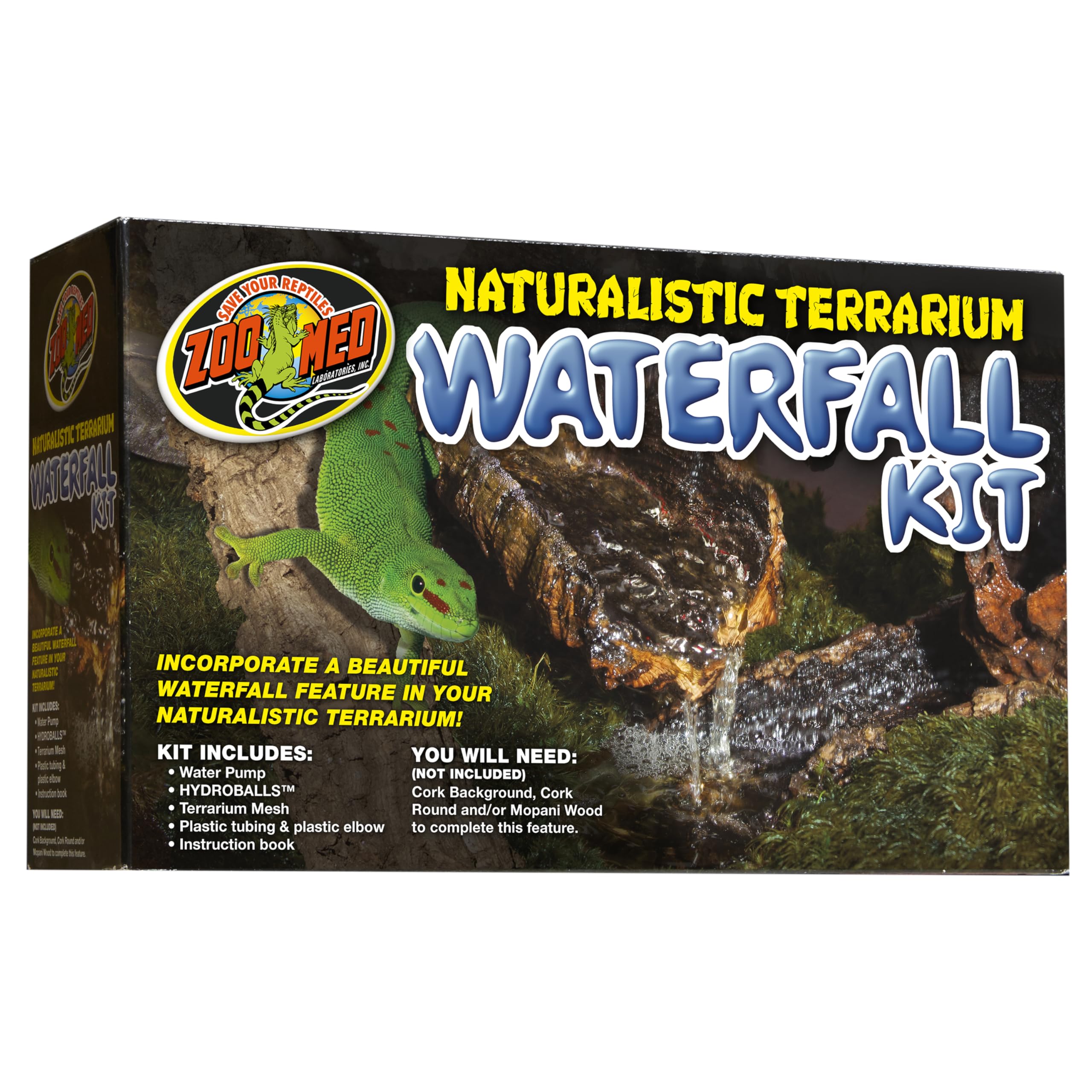Zoo Med cascade pour terrarium naturel, effet d eau réaliste et circulation fluide.