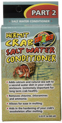 Zoo Med conditionneur eau salee pour crabe ermite, bouteille prête à l’emploi.