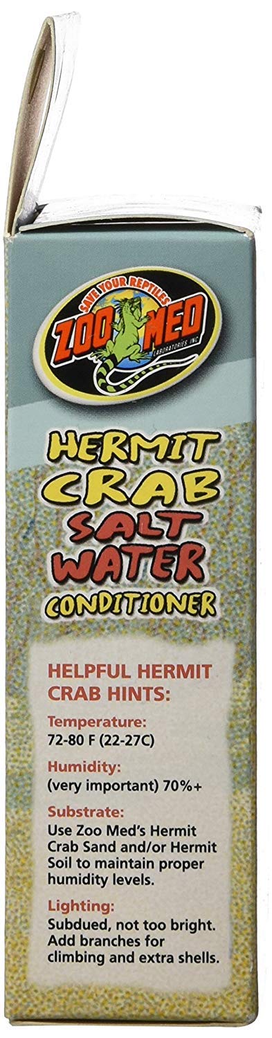 Eau dans l’habitat de crabe hermite après traitement, le produit retire chlore et ammoniac.