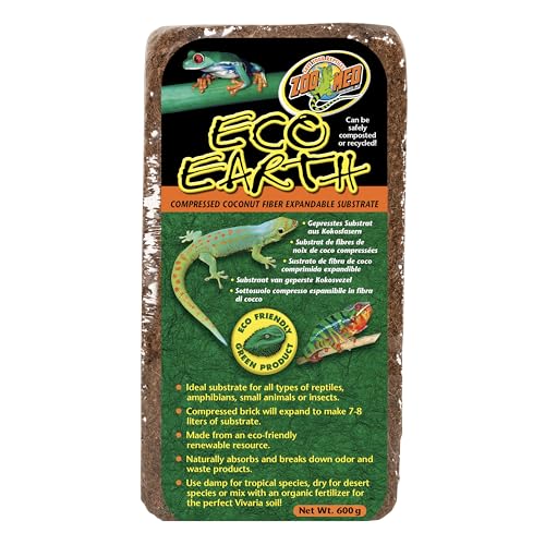 Zoo Med Eco Earth: pack de 3 briques, solution économique pour terrariums récurrents.