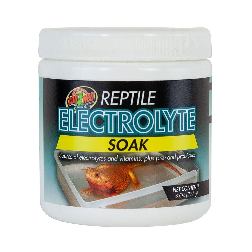 Zoo Med Electrolyte Soak, bouteille 16 oz, soutien à l'hydratation des reptiles