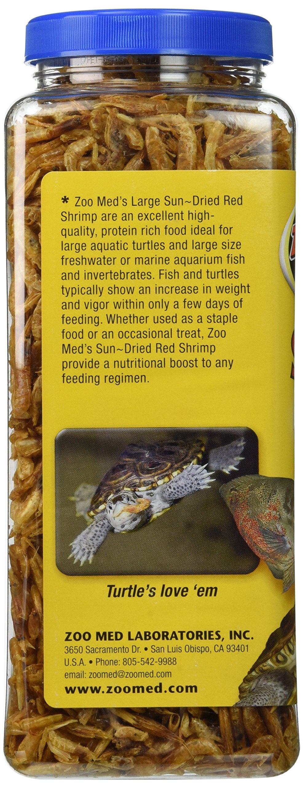 Emballage Zoo Med de 5 oz, pratique pour l'alimentation régulière des tortues.