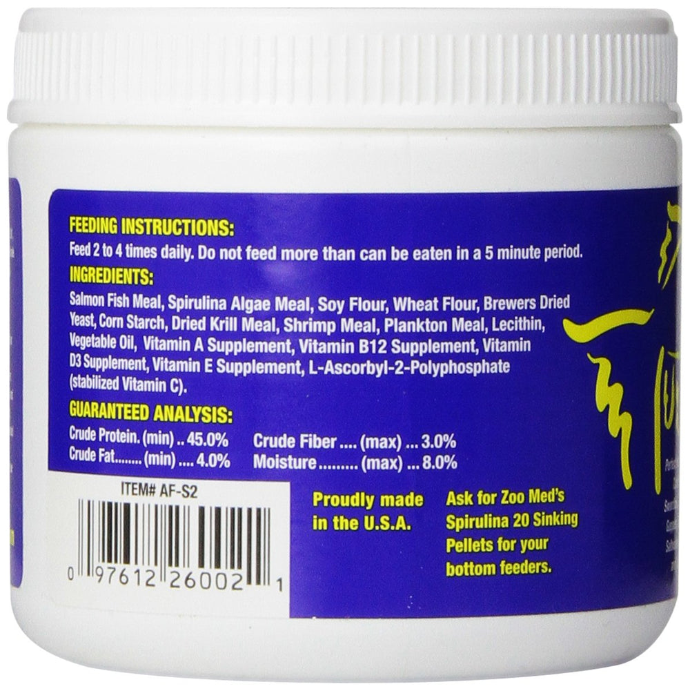 Zoo Med Spirulina 20 flocons – idéal pour l alimentation des poissons d aquarium