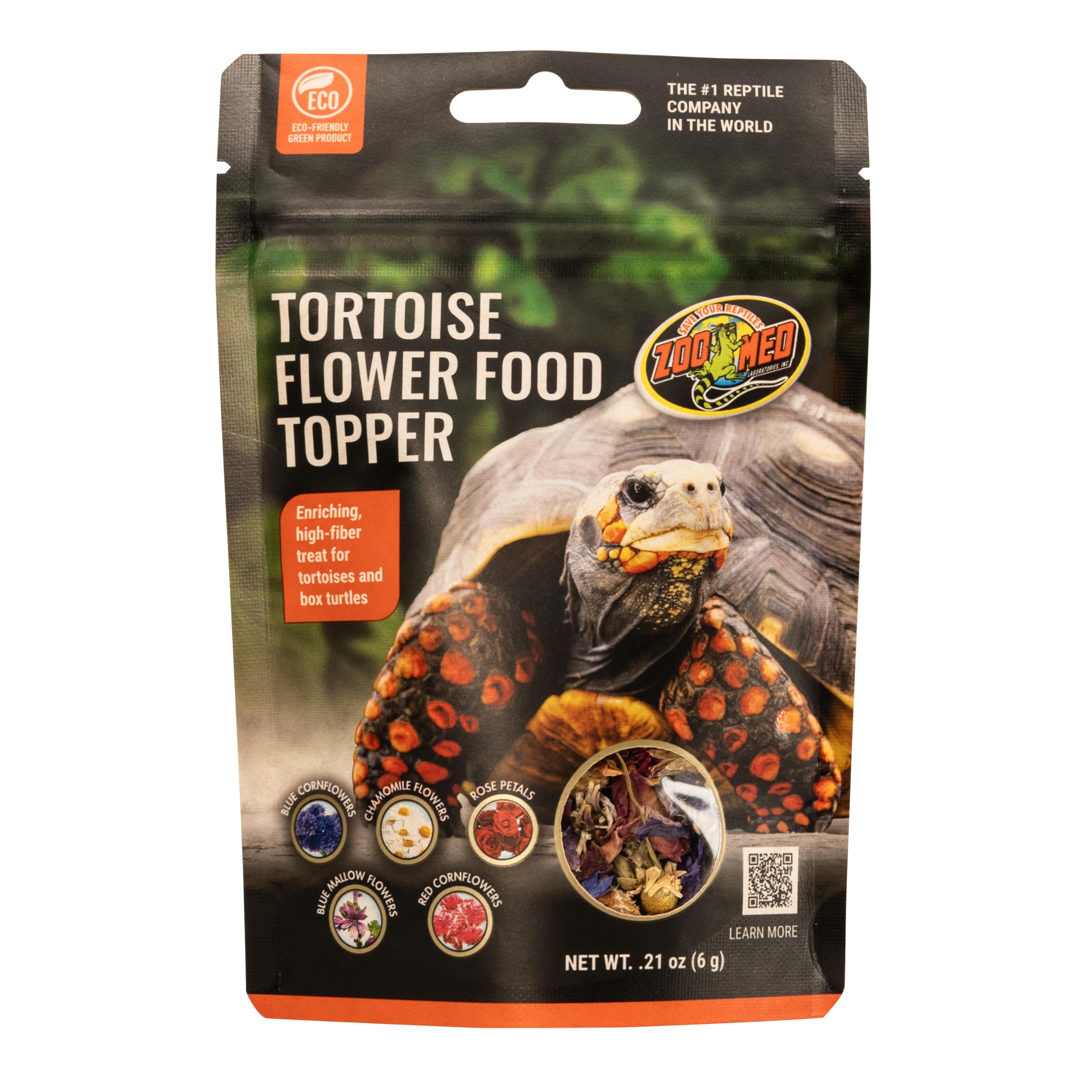 Zoo Med garniture florale pour tortues, emballage de 4 unités, pratique et facile à ajouter.
