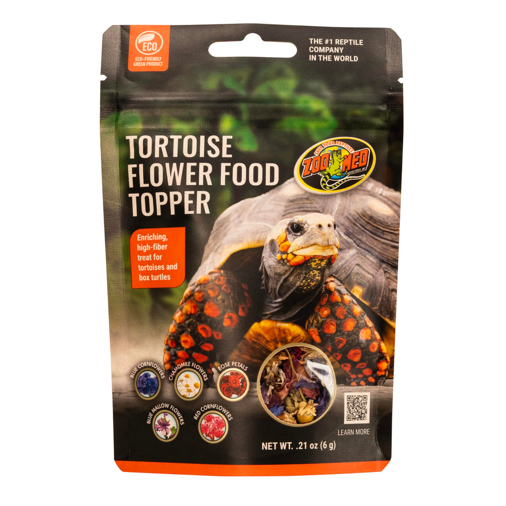 Zoo Med garniture florale pour tortues, emballage de 4 unités, pratique et facile à ajouter.